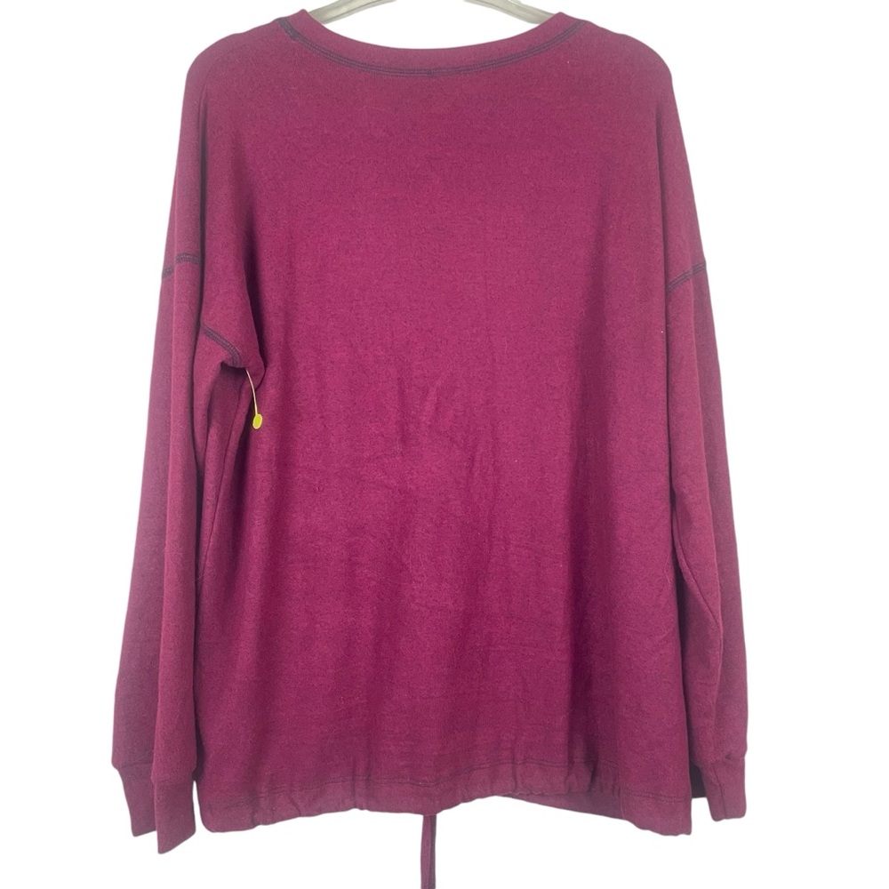 Nwot Freeloader Maroon Pullover Drawstring Waist … - image 2